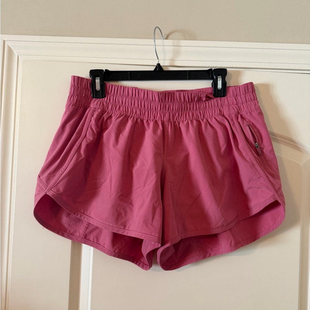 lululemon Rose Pink Running Shorts